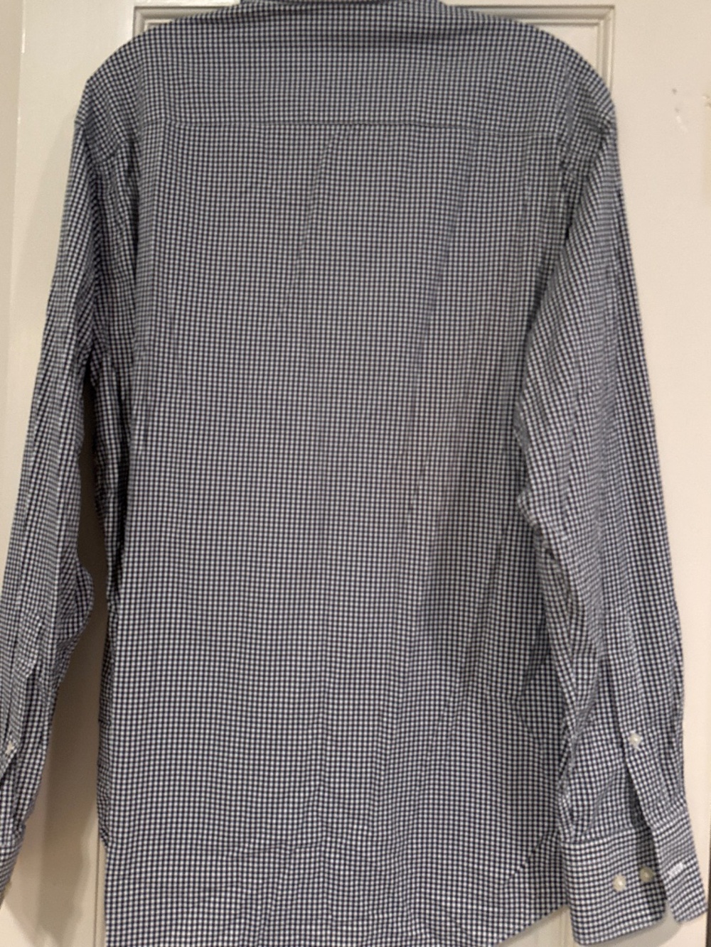 Peter Millar button down shirt. M. Black and white check with UGA bulldog logo. - Picture 5 of 5